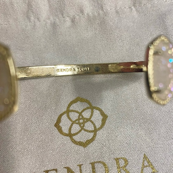 Kendra Scott Elton bracelet - gold with iridescent drusy. 14K gold over brass. - Picture 2 of 5